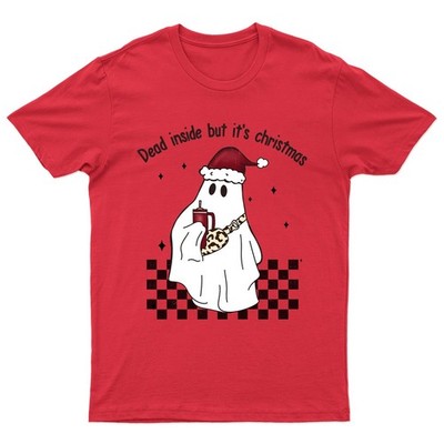 Dead Inside But Its T-Shirt Unisex Retro Saisonal Lustig Weihnachten Santa...