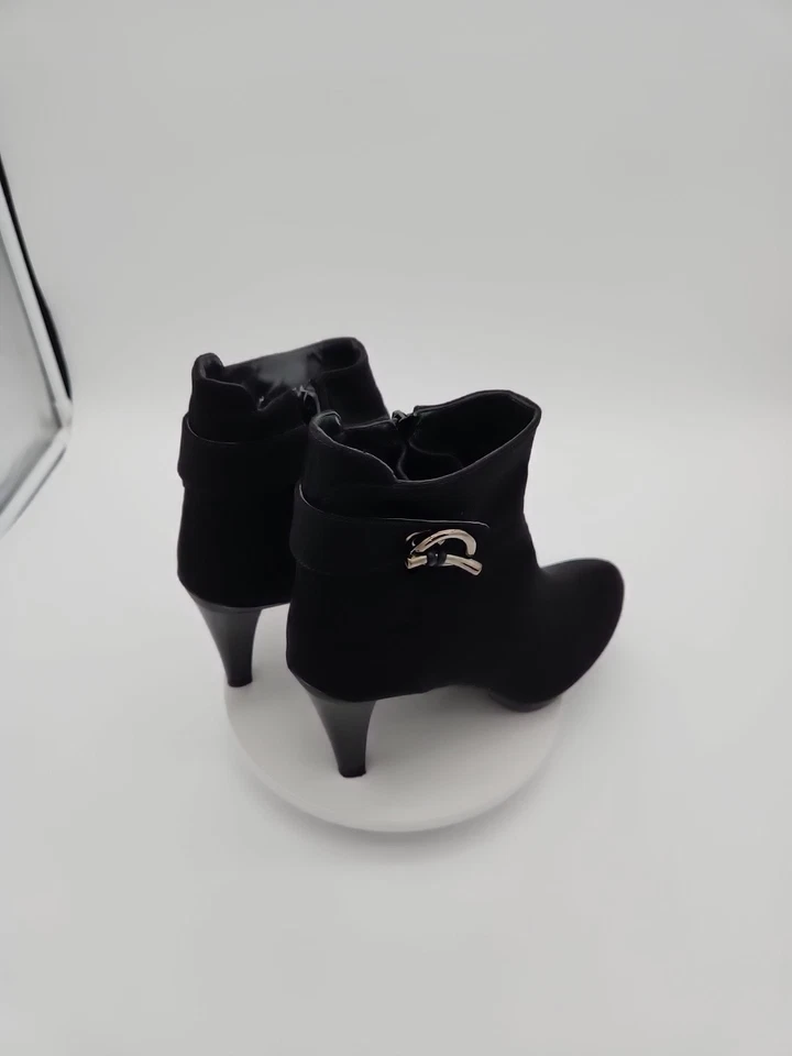 Botines Stuart Weitzman Talla 9 Ringgore Negros Impermeables Gore-Tex Tacones con Cremallera Foto 3 de 4