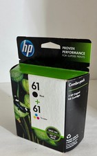HP 61 CR259FN140 Ink Cartridge - Combo Pack BK  Tri-Color - Genuine Exp. 2021