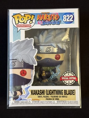 FUNKO POP ANIMATION NARUTO 822 KAKASHI LIGHTNING BLADE SPECIAL ED W/ PROTECTOR