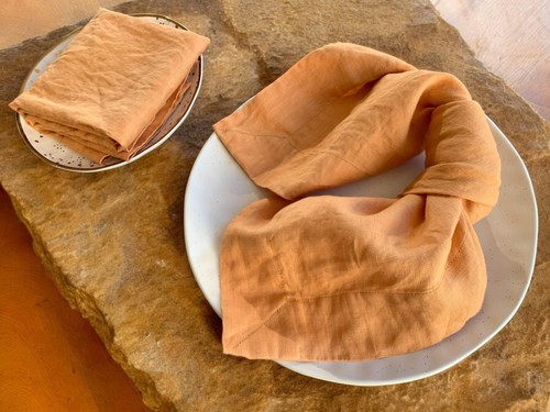 Linen Napkins - Stonewashed Pure Linen Cloth Napkins – Size 20 Inch x 20 Inch... - Picture 9 of 9