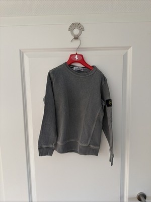 Stone Island Junior Pullover Jungs Kinder Grau Gr 116  (6)