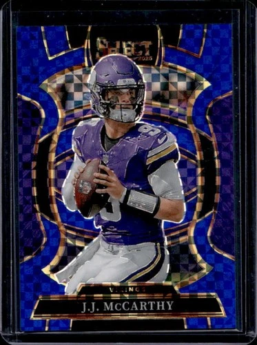 2025 Panini Select JJ McCarthy Concourse Blue Prizm #/249 Vikings