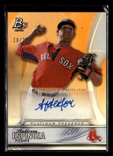 2016 Bowman Platinum Anderson Espinoza Presence Auto Orange /25 #PP-17 UX5430