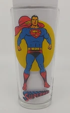 Vintage 1976 SUPERMAN Pepsi Super Series Glass DC Comics 
