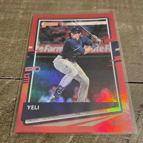 2020 Panini Donruss - Nickname Variation Christian Yelich #110 Holo Red Yeli - Bild 1 von 2