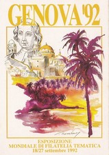 Cartoline/Postcard Publicard 32: Genova 92 (dis. Oikonomoy)