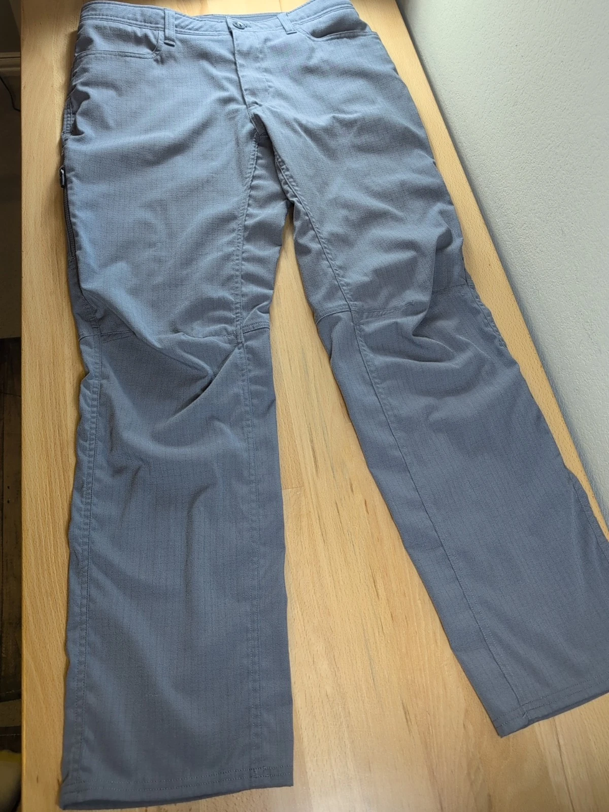 Under Armour Storm Pants Mens 36x34 (35x33) Gray Loose Ripstop Workwear