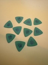10 PACK Dunlop Tortex Triangle Shape 0.88mm Guitar Picks Green 431P.88 A2