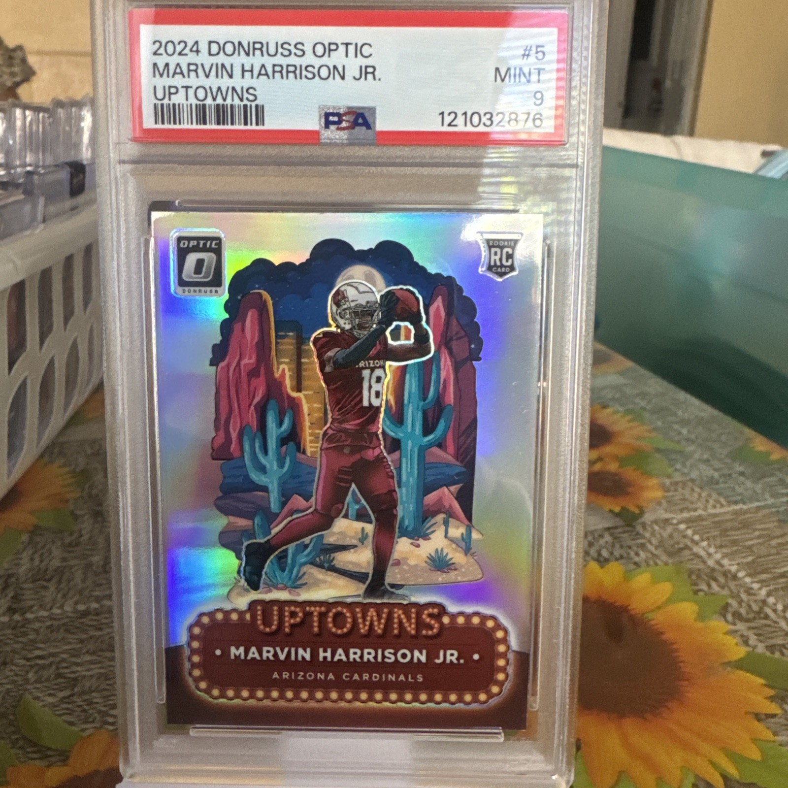 2024 Donruss Optic Uptown Marvin Harrison Jr. Psa9