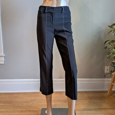 Vintage 90s Y2K Cache Low Rise Trousers Cropped Whimsigoth Corpcore Office 0