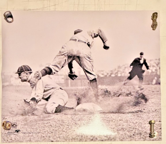 1910’s TY COBB Detroit Tigers Print Poster File Photo 20x24 Hall of Famer SPIKES