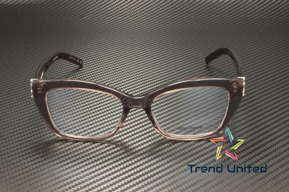 Gafas para mujer SAINT LAURENT SL M117 003 ojo de gato acetato reciclado marrón 53 mm Foto 3 de 4