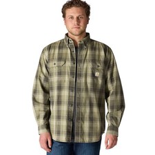 Carhartt Regular Fit Plaid Lightweight Long Sleeve Button Up Shirt Medium