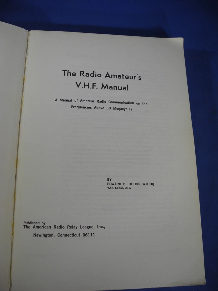 The Radio Amateur's VHF Manual 1968 American Radio Relay League  Book - Image 2 of 4