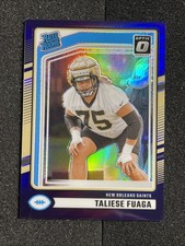 2024 Donruss Optic Rated Rookie Purple #/50 RC  Taliese Fuaga Saints #310