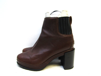 Sorel Womens Size 9.5 Brown Leather Chelsea Ankle Fashion Boots Bootie
