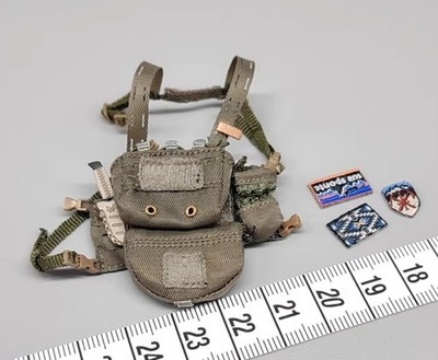  HASUKI SA03 1/12 Scale Chest Hanging Model 6''Black Action &Snow Mountain Ghost