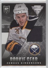 2013 Panini Rookie Anthology Titanium Update Gear Zemgus Girgensons #RG-ZG 0a4