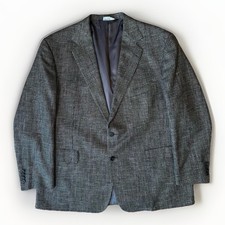 Vintage Polo Ralph Lauren Blazer 48R Multicolor Wool Silk Houndstooth New York