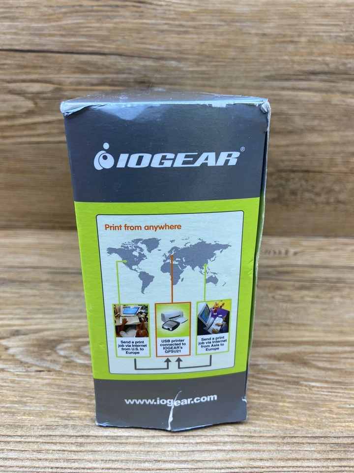 IOGear GPSU21 1-Port USB 2.0 Print Server w/ AC Adapter & USB Cable  - Image 4 of 4