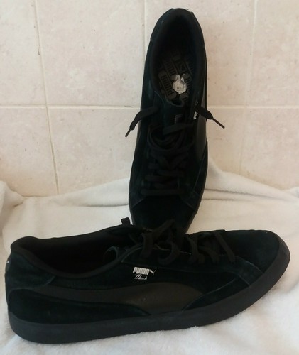 puma match trainers black