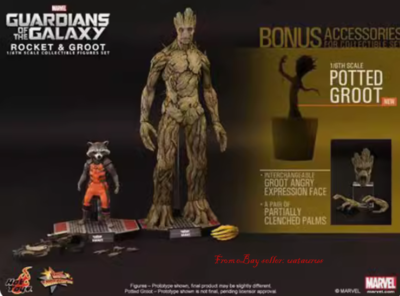 Hot Toys 1/6 Mms254 Guardians Of The Galaxy: Rocket And Groot