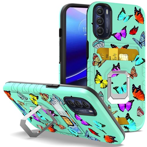 Tempered Glass /Card Ring Cover Case For Motorola Moto G Stylus 5G 2022 XT2215DL - Bild 7 von 11