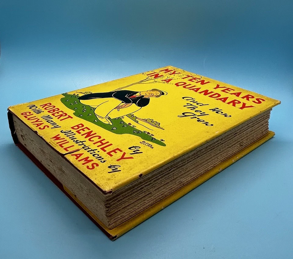 VINTAGE: My Ten Years in a Quandary and How They Grew 1940 Hardcover HCDJ Foto 4 de 4