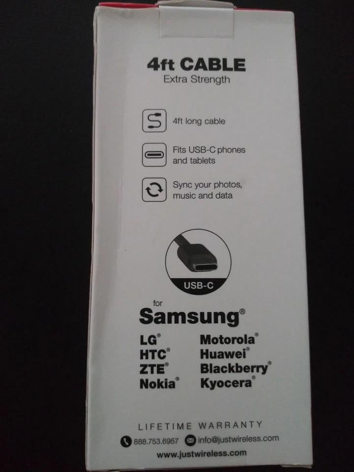 ( 3 pack ) Just Wireless 4 ft Micro USB Cable- Gray- Samsung, LG, HTC, Huawei - Image 3 of 3