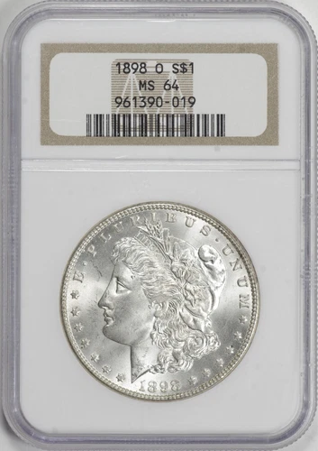 1898-O Morgan Silver Dollar $1 NGC MS64, Nice For Grade [14F22]