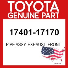 Toyota Genuine 17401-17170 Pipe Assy Exhaust Front OEM 1740117170