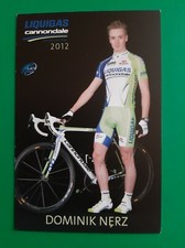 CYCLISME carte cycliste DOMINIK NERZ équipe LIQUIGAS Cannondale 2012