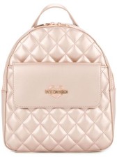 Love Moschino Backpack Large Size Quilted Pink Pearl Rose Gold and Dust Bag NWT