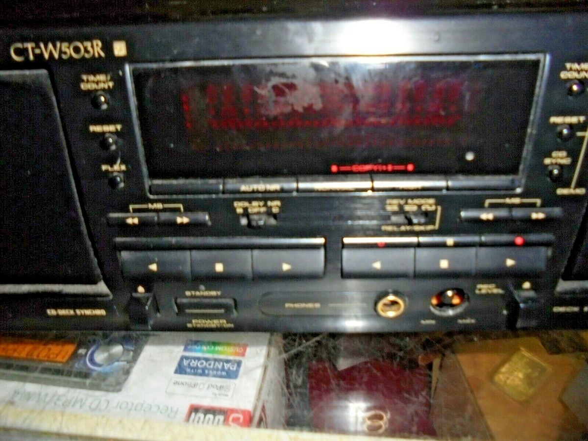Pioneer Ct-w503r Dual Auto Reverse Tape Cassette Deck Vintage for
