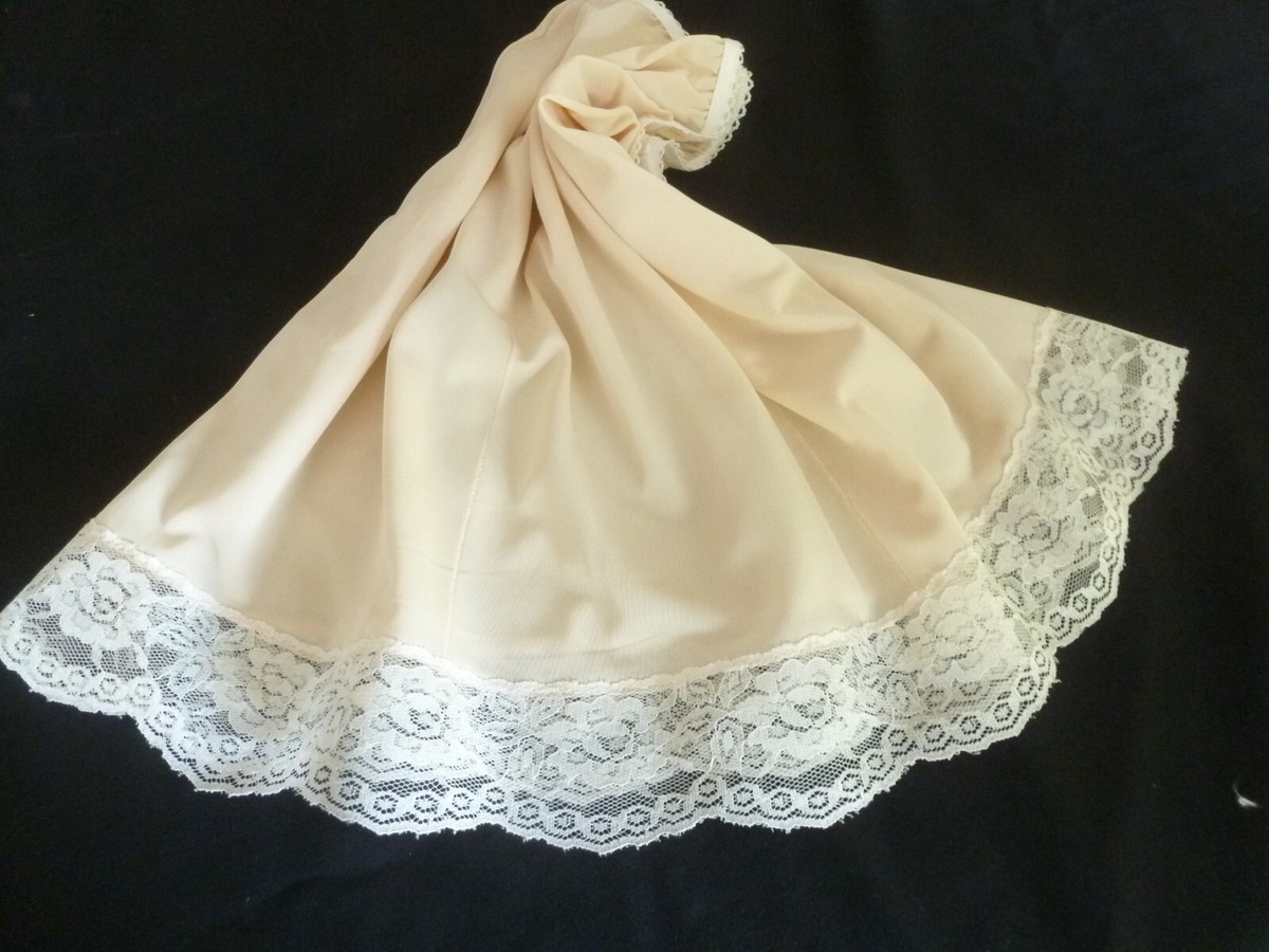 Slip De La Jupe En Dentelle: Satin Satin À Moitié Glissade Élastique Haute Taill