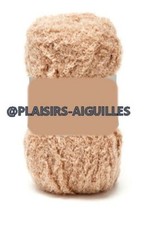 2 pelotes de laine VELOURS CAMEL  neuves