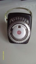 Vintage GE Exposure Light Meter Type PR-1 , Film - Leather Case General Electric