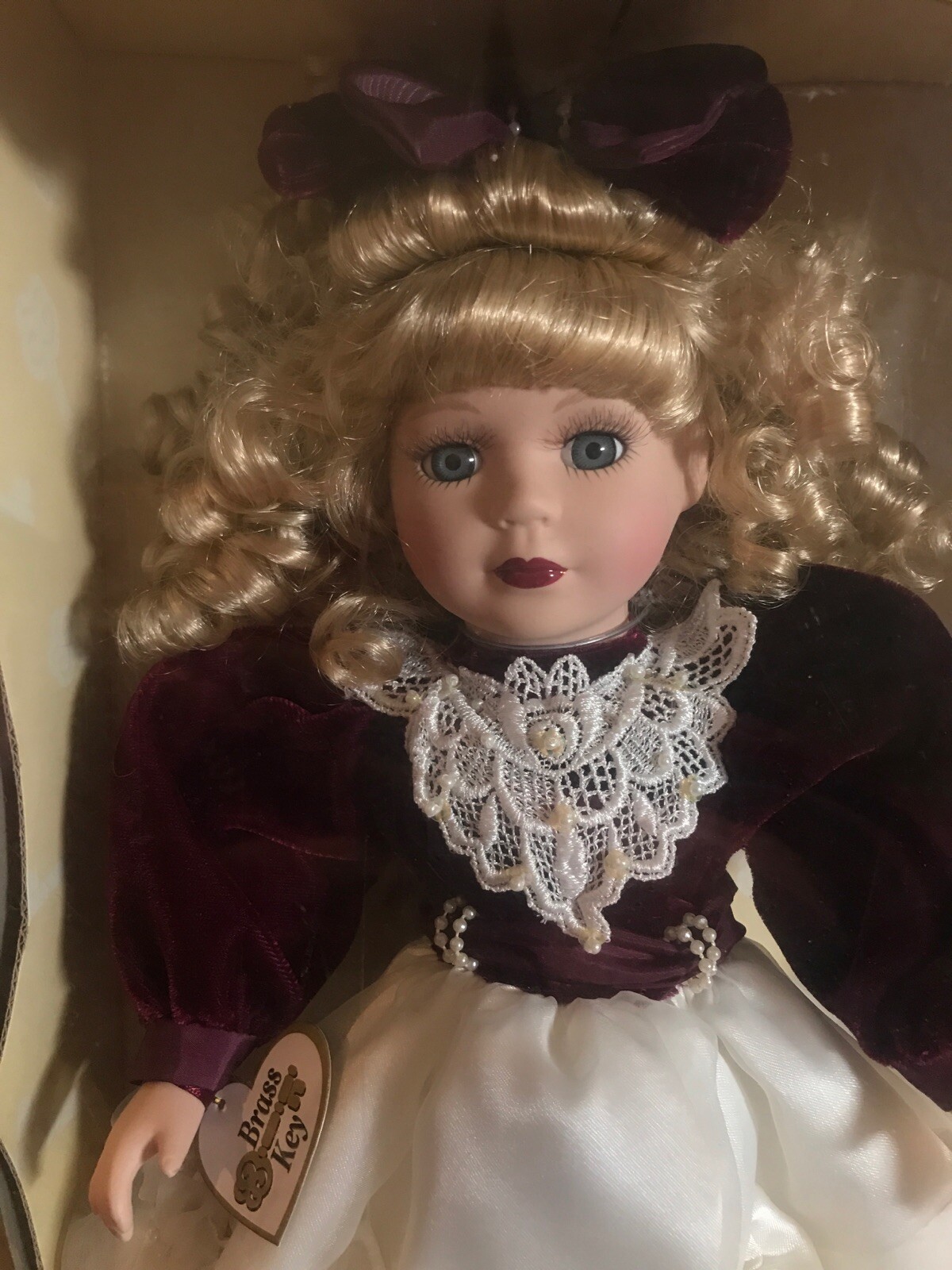 Victorian Star Collection Porcelain Doll 1999. Brass Key eBay
