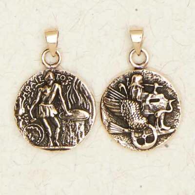 Hephaestus Greek Olympian or Vulcan Pagan Roman God of Fire Bronze