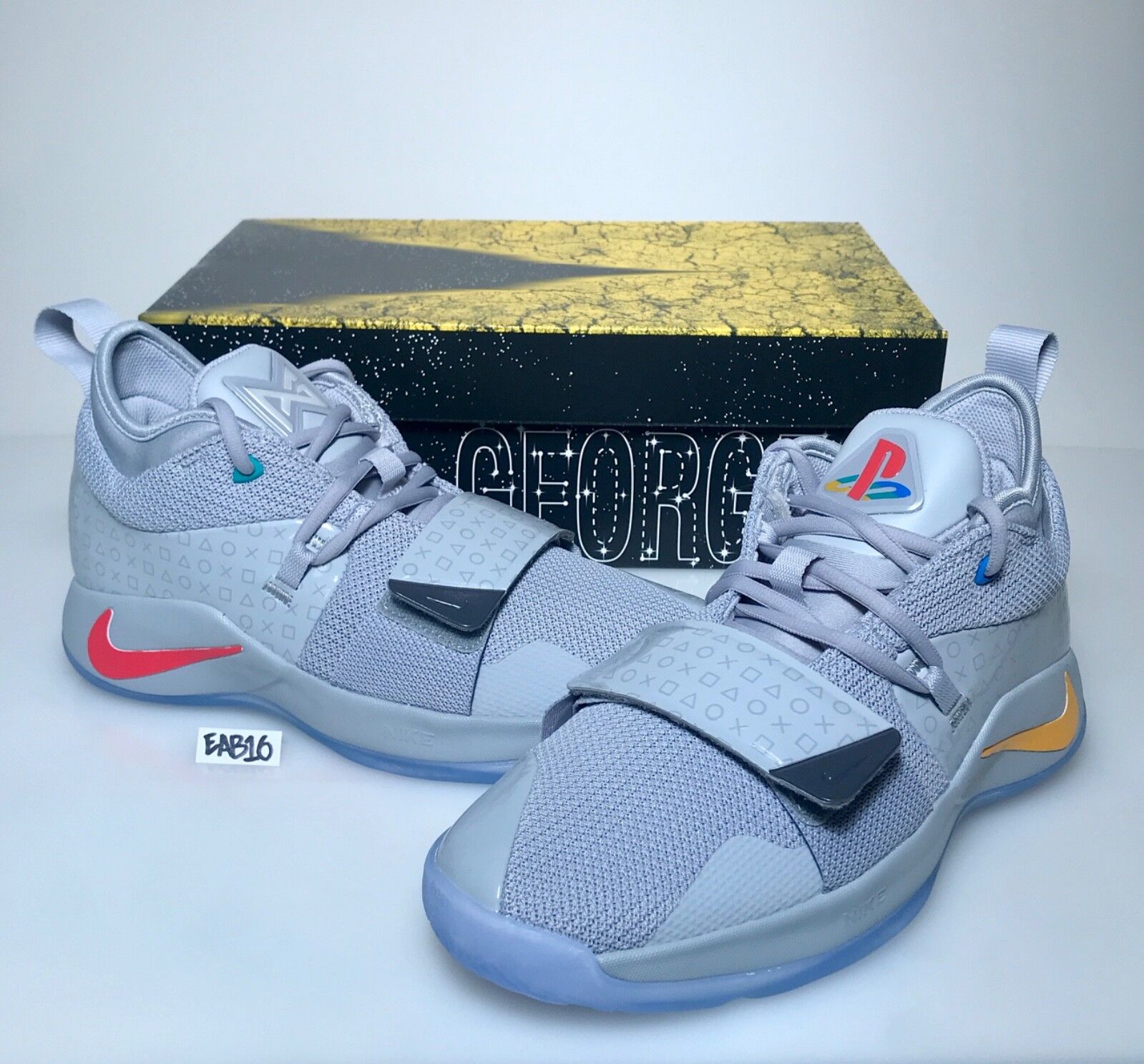 Nike PG 2.5 PlayStation Paul George PS5 Classic Wolf Grey Mens & Kids GS Gray 5 Nike PG 2.5 PlayStation Paul George PS5 Classic Wolf Grey Mens & Kids GS Gray 5