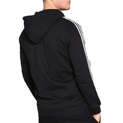 Adidas Originals 3 Stripes Mens Sports Tracksuit Gym Full Zip Hoodie Joggers - Picture 9 of 40