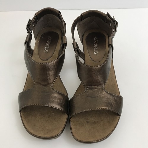 Aerosoles Crown Chewls Womens Brown Sandals Wedge Heel Open Toe Cork Sz 6.5M - Picture 2 of 12