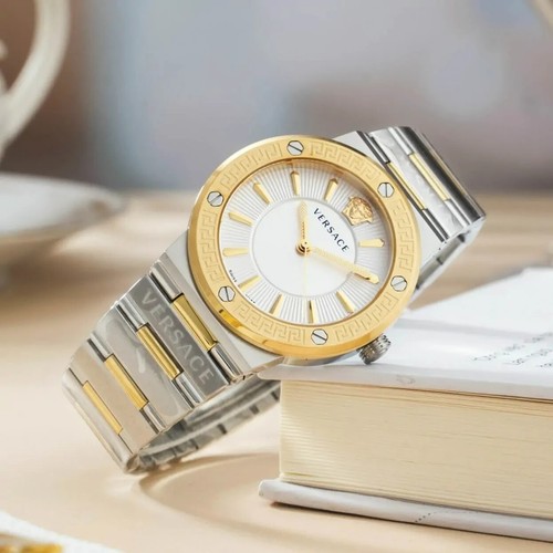Versace Greca Logo VEVH00620 Dial Silver 38 mm Case Women's Wristwatch - Picture 8 of 13