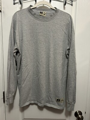 Vintage RUSSELL ATHLETIC Pro Cotton Gray Long Sleeve T-shirt