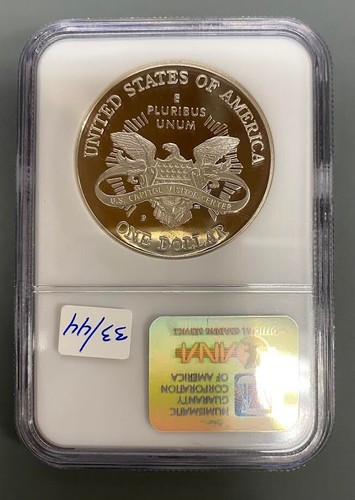 2001 Commemorative Silver Dollar U.S. Capitol NGC Graded PF69 Ultra Cameo - Picture 2 of 3