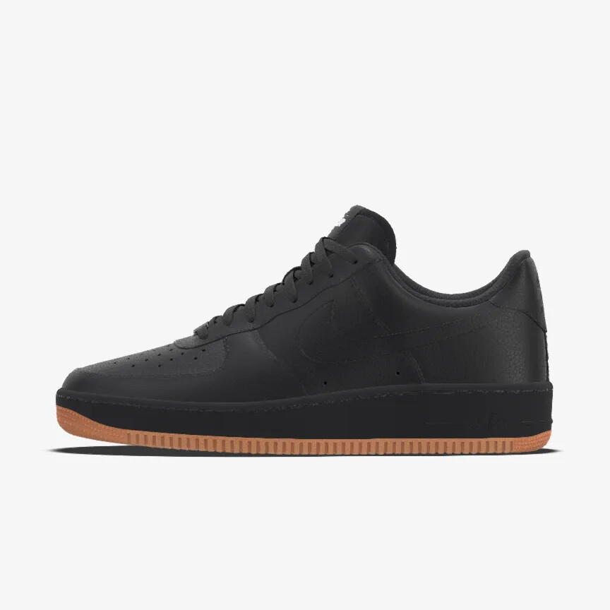 Nike Air Force 1 Low PRM. Leather Black Gum Sole Triple Nike Air Force 1 Low PRM. Leather Black Gum Sole Triple