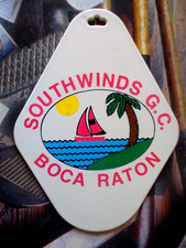 vtg - PGA Golf Bag Tag - SOUTHWINDS GOLF COURSE gc - Boca Raton FL