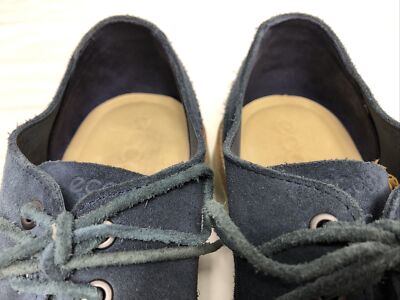 ECCO Aurora Hybrid Tie Marine Blue Suede Derby Oxfords US 12 EU 46 ECCO Aurora Hybrid Tie Marine Blue Suede Derby Oxfords Mens  main image 3