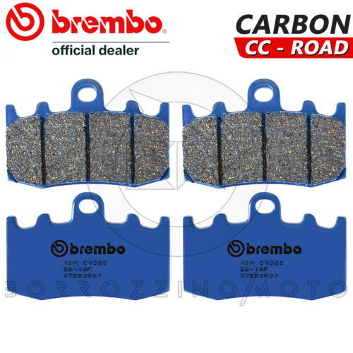 PASTIGLIE FRENO BREMBO BLU ANTERIORI + POSTERIORI BMW R 1200 GS ABS 2004 - 2007 - Foto 2 di 5